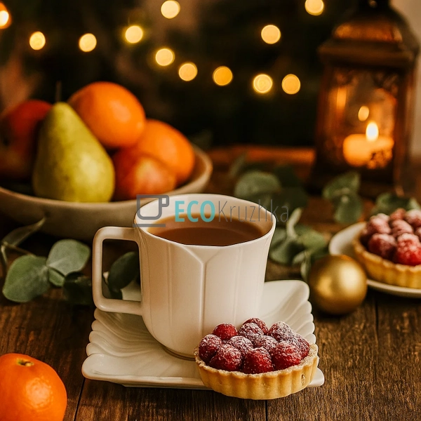 Чайна пара Tulip 220 мл – порцелянова чашка та блюдце (9 ... Чайна пара Tulip 220 мл – порцелянова чашка та блюдце (9 ...