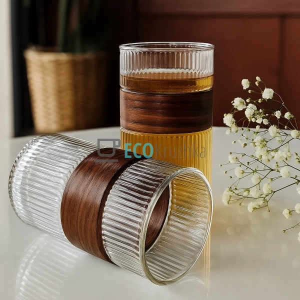 Склянка для води та напоїв 475 мл "Bamboo Chip" – прозор ... Склянка для води та напоїв 475 мл "Bamboo Chip" – прозор ...