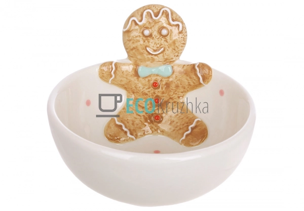 Новорічна піала з пряниковим чоловічком 320 мл – рожева ... Новорічна піала з пряниковим чоловічком 320 мл – рожева ...