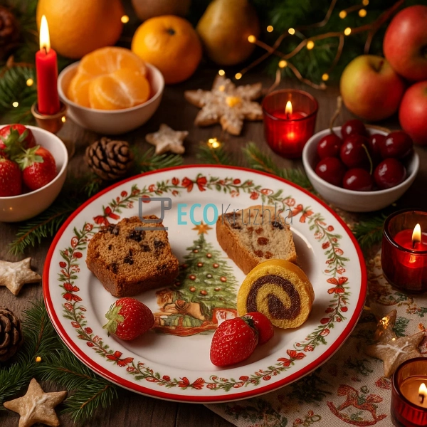 Новорічна тарілка ялинка 19 см – порцелянова різдвяна се ... Новорічна тарілка ялинка 19 см – порцелянова різдвяна се ...