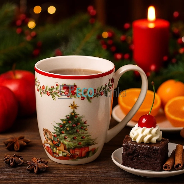 Різдвяний кухоль із порцеляни 350 мл з ялинкою – новоріч ... Різдвяний кухоль із порцеляни 350 мл з ялинкою – новоріч ...