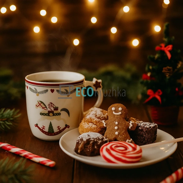 Новорічна кружка порцелянова Happy Holidays 360 мл – свя ... Новорічна кружка порцелянова Happy Holidays 360 мл – свя ...