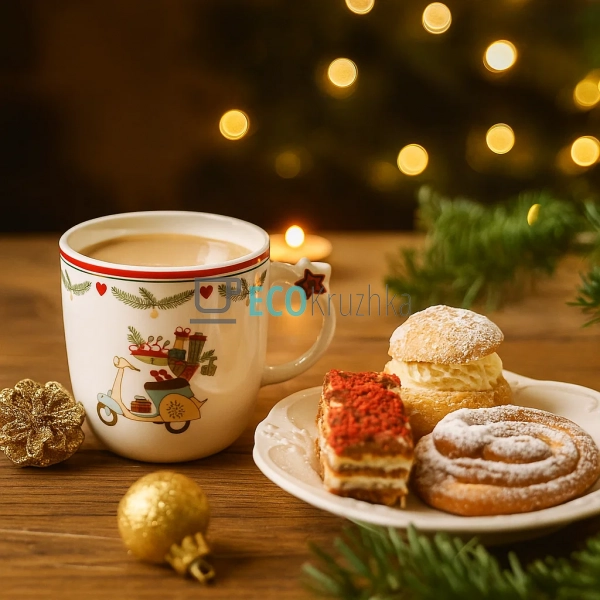 Новорічна кружка порцелянова Happy Holidays 360 мл – свя ... Новорічна кружка порцелянова Happy Holidays 360 мл – свя ...