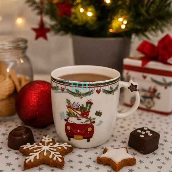 Новорічна кружка порцелянова Happy Holidays 360 мл – свя ... Новорічна кружка порцелянова Happy Holidays 360 мл – свя ...