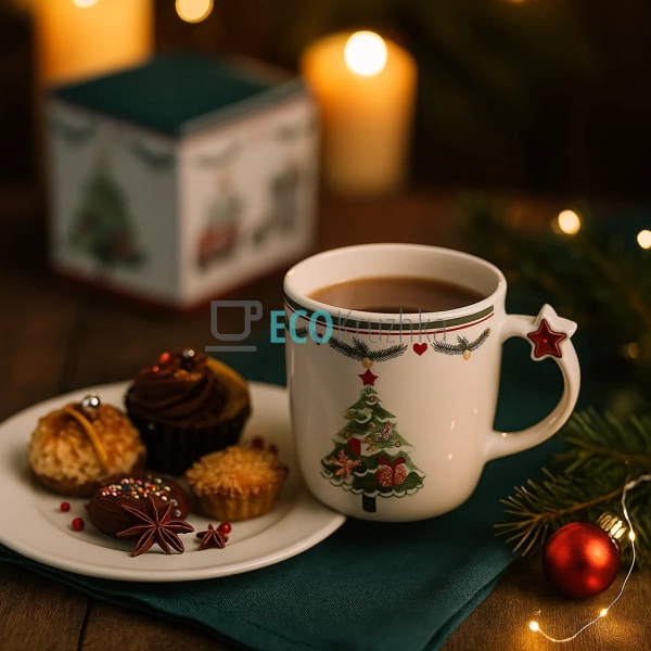 Новорічна кружка порцелянова Happy Holidays 360 мл – свя ... Новорічна кружка порцелянова Happy Holidays 360 мл – свя ...