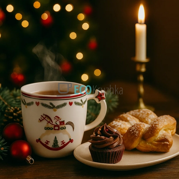 Новорічна кружка порцелянова Happy Holidays 360 мл – свя ... Новорічна кружка порцелянова Happy Holidays 360 мл – свя ...