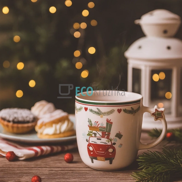 Новорічна кружка порцелянова Happy Holidays 360 мл – свя ... Новорічна кружка порцелянова Happy Holidays 360 мл – свя ...