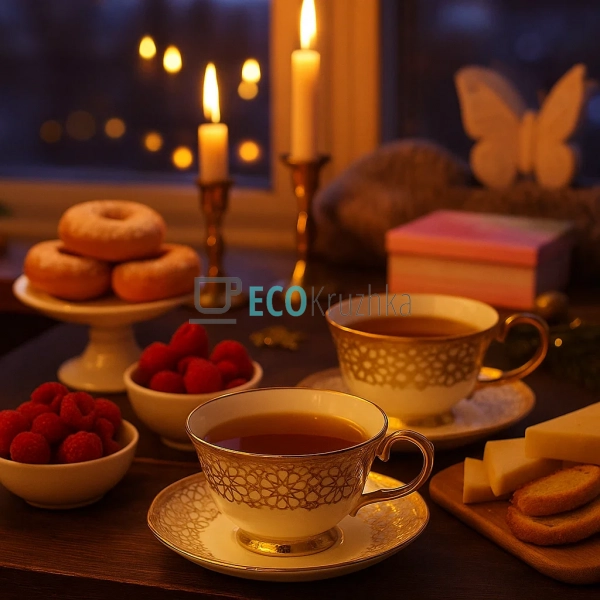 Чайний сервіз порцеляновий на 6 персон Афіна – чашки 240 ... Чайний сервіз порцеляновий на 6 персон Афіна – чашки 240 ...