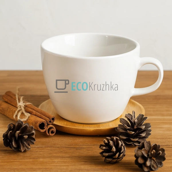 Порцелянова чашка 450 мл з бамбуковим блюдцем Naturel (9 ... Порцелянова чашка 450 мл з бамбуковим блюдцем Naturel (9 ...