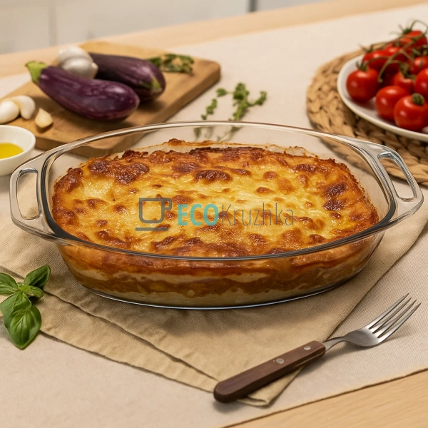 Деко овальне з ручками жароміцне скло 3.2 л Marinex EK66 ...