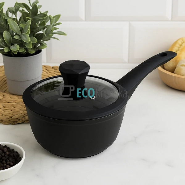 Ківш з алмазним покриттям та скляною кришкою, 1,2 л (16x ... Ківш з алмазним покриттям та скляною кришкою, 1,2 л (16x ...