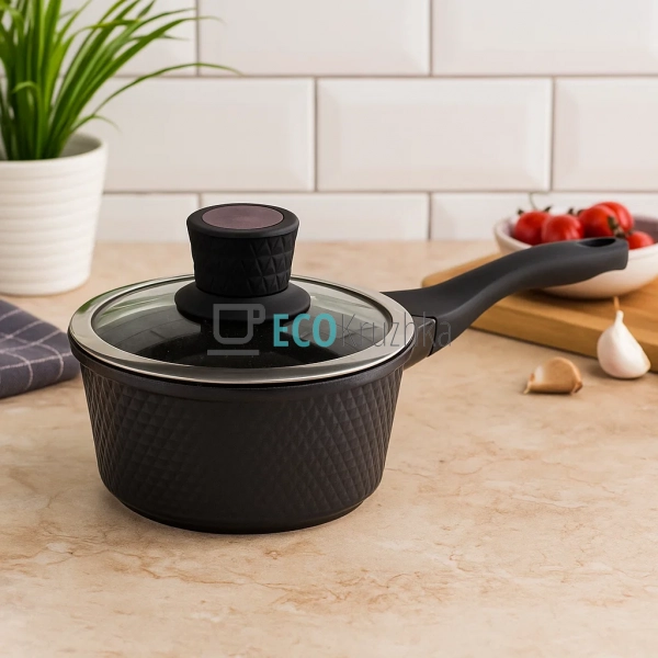 Ківш з кришкою, литий алюміній 1,5 л Edenberg EB-16991 Ківш з кришкою, литий алюміній 1,5 л Edenberg EB-16991