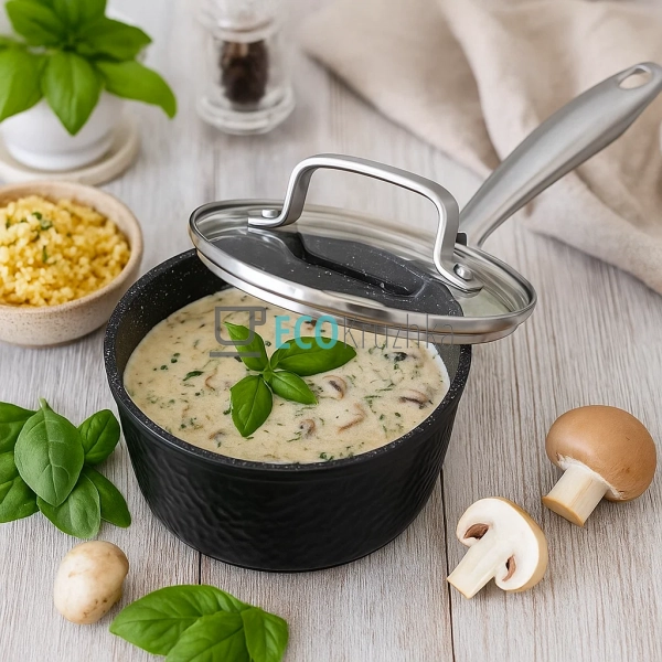 Ківш 1.5л, з кришкою, литий алюміній Edenberg EB-3673 Ківш 1.5л, з кришкою, литий алюміній Edenberg EB-3673