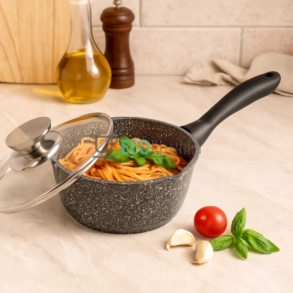 Ківш 1.9л, з кришкою, литий алюміній Сірий Edenberg EB-8 ... Ківш 1.9л, з кришкою, литий алюміній Сірий Edenberg EB-8 ...