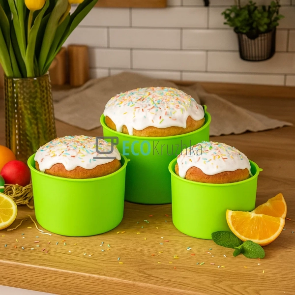 Набір силіконових форм 3 шт ХВ Пасок Салатовий (001T)