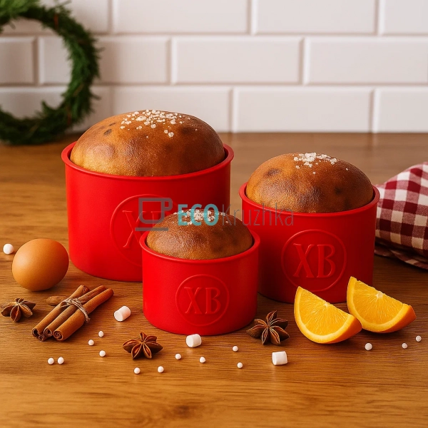 Набір силіконових форм 3 шт ХВ Пасок Червоний (001T)