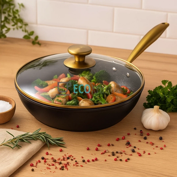 Глибока сковорода з кришкою та алмазним покриттям 28 см. ... Глибока сковорода з кришкою та алмазним покриттям 28 см. ...