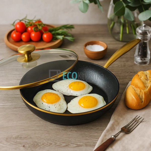 Глибока сковорода з кришкою та алмазним покриттям 20 см. ... Глибока сковорода з кришкою та алмазним покриттям 20 см. ...