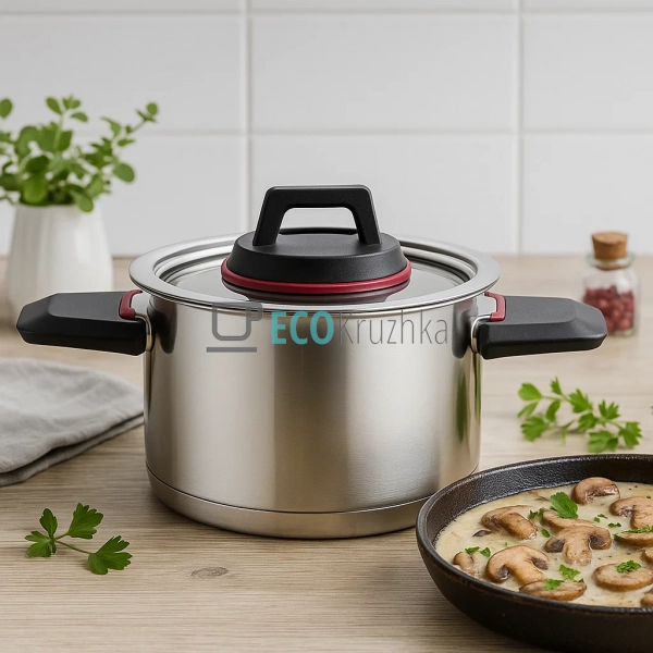 Каструля нержавіюча з складними ручками Maestro MR3530-2 ... Каструля нержавіюча з складними ручками Maestro MR3530-2 ...