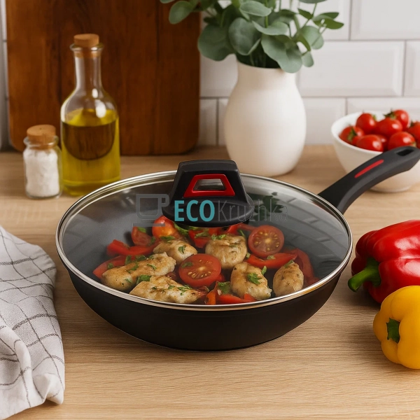 Сковорода 28×5.5 см - 2.5л Edenberg EB-13085 з термоінди ... Сковорода 28×5.5 см - 2.5л Edenberg EB-13085 з термоінди ...