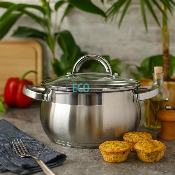 Каструля нержавіюча 2.1 л професійна з кришкою Edenberg ... Каструля нержавіюча 2.1 л професійна з кришкою Edenberg ...