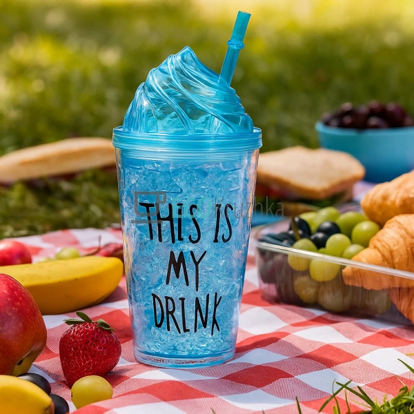 Стакан акриловий з подвійною стінкою та гідрогелевим нап ... Стакан акриловий з подвійною стінкою та гідрогелевим нап ...