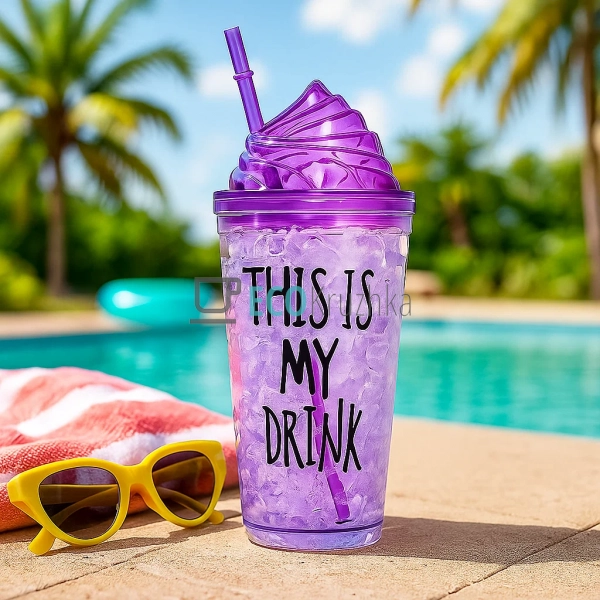 Стакан акриловий з подвійною стінкою та гідрогелевим нап ... Стакан акриловий з подвійною стінкою та гідрогелевим нап ...