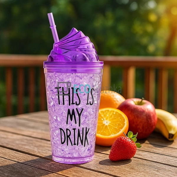 Стакан акриловий з подвійною стінкою та гідрогелевим нап ... Стакан акриловий з подвійною стінкою та гідрогелевим нап ...