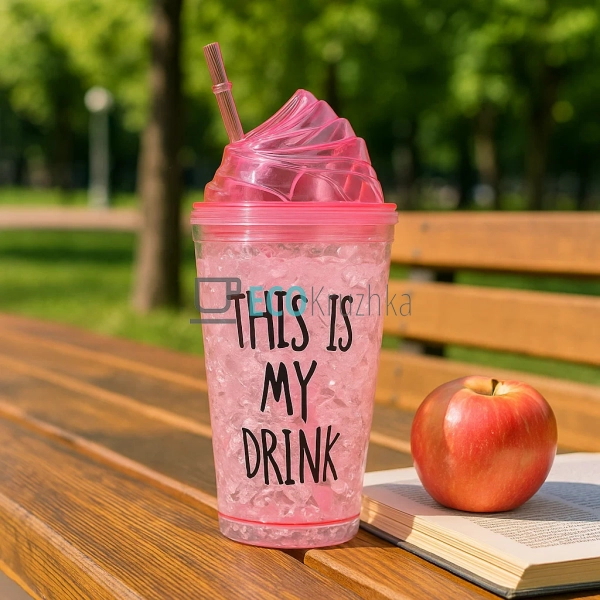 Стакан акриловий з подвійною стінкою та гідрогелевим нап ... Стакан акриловий з подвійною стінкою та гідрогелевим нап ...