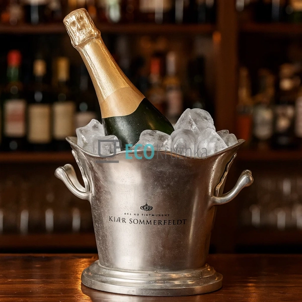 Відерце для льоду з ручками 25 см сріблясте — відро для ... Відерце для льоду з ручками 25 см сріблясте — відро для ...