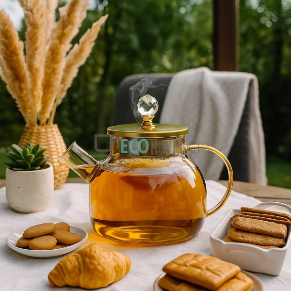 Чайник 1000 мл для заварювання "Скляна перлина" з метале ... Чайник 1000 мл для заварювання "Скляна перлина" з метале ...