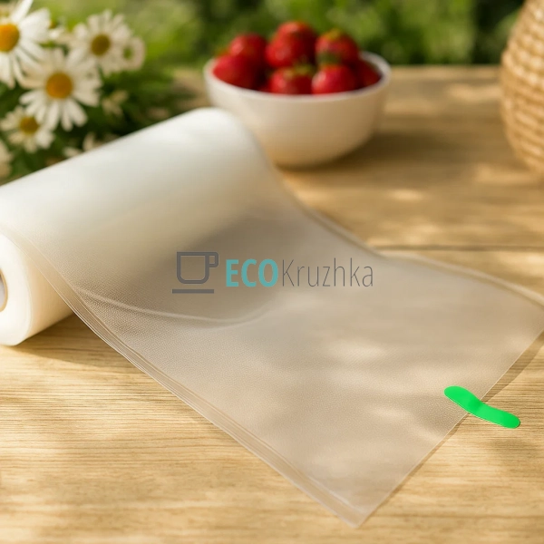 Вакуумні пакети для зберігання 25×500 см, харчова плівка ... Вакуумні пакети для зберігання 25×500 см, харчова плівка ...