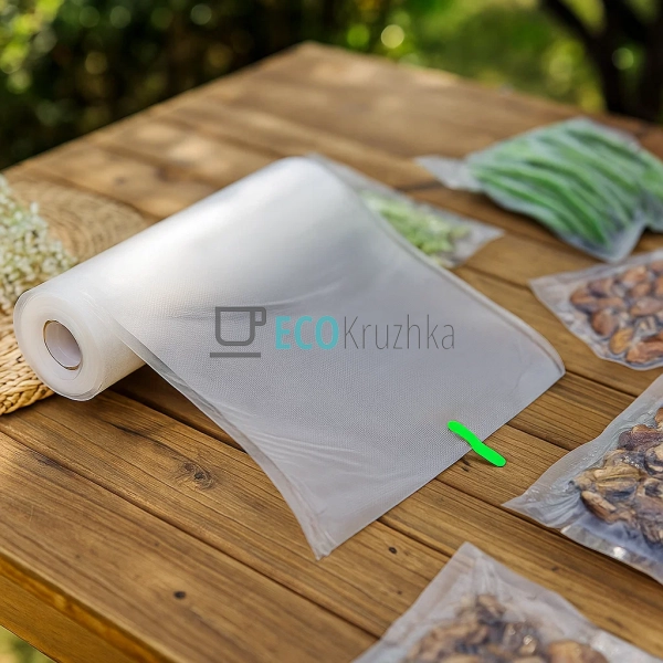 Вакуумні пакети для зберігання 20×500 см, харчова плівка ... Вакуумні пакети для зберігання 20×500 см, харчова плівка ...