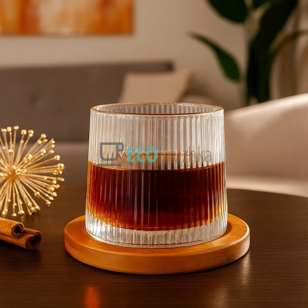 Склянка-доф для віскі 275 мл обертова на дерев Склянка-доф для віскі 275 мл обертова на дерев