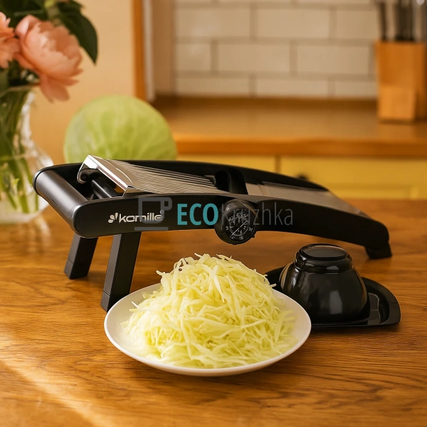 Ручна металева овочерізка Kamille для капусти й овочів 3 ... Ручна металева овочерізка Kamille для капусти й овочів 3 ...