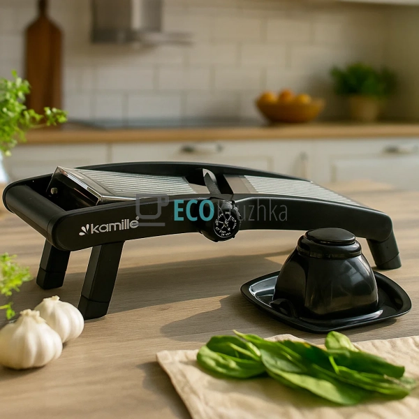 Ручна металева овочерізка Kamille для капусти й овочів 3 ... Ручна металева овочерізка Kamille для капусти й овочів 3 ...