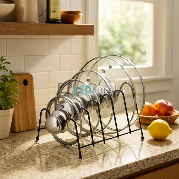 Підставка для зберігання 5 скляних кришок Чорна FRU-547 Підставка для зберігання 5 скляних кришок Чорна FRU-547