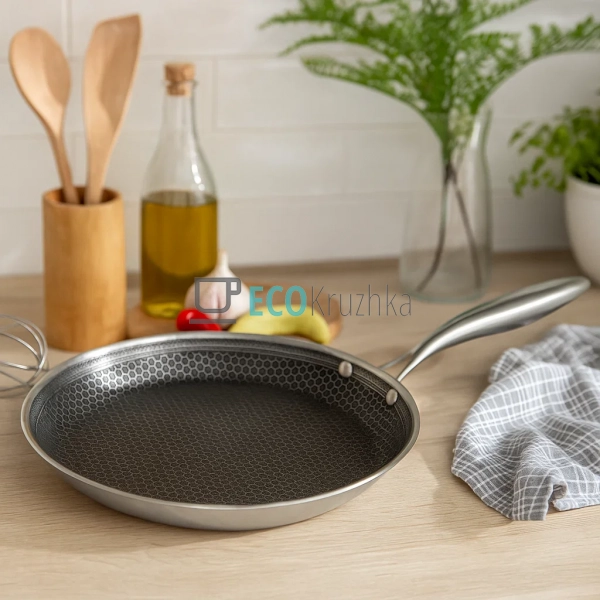 Сковорідка для млинців 26 см нержавіюча професійна Etern ...
