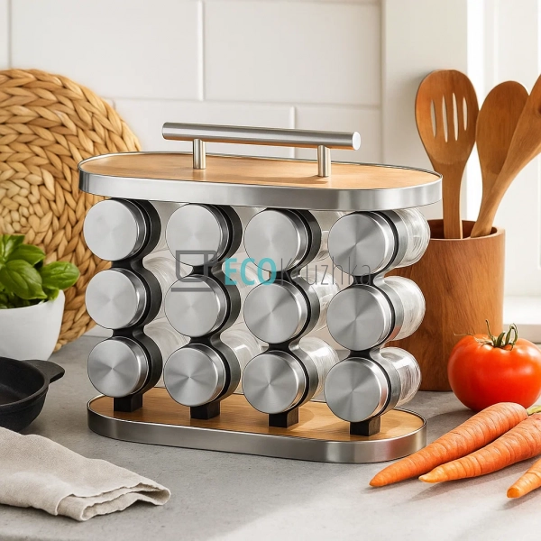 Набір для спецій на 12 ємностей Edenberg EB-18003 Набір для спецій на 12 ємностей Edenberg EB-18003