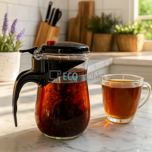 Чайник для заварювання скляний 500 мл Прозорий Edenberg ... Чайник для заварювання скляний 500 мл Прозорий Edenberg ...