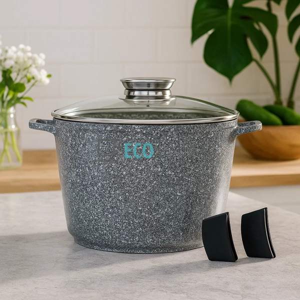 Каструля-казан 6.2 л Edenberg з гранітним покриттям та с ...