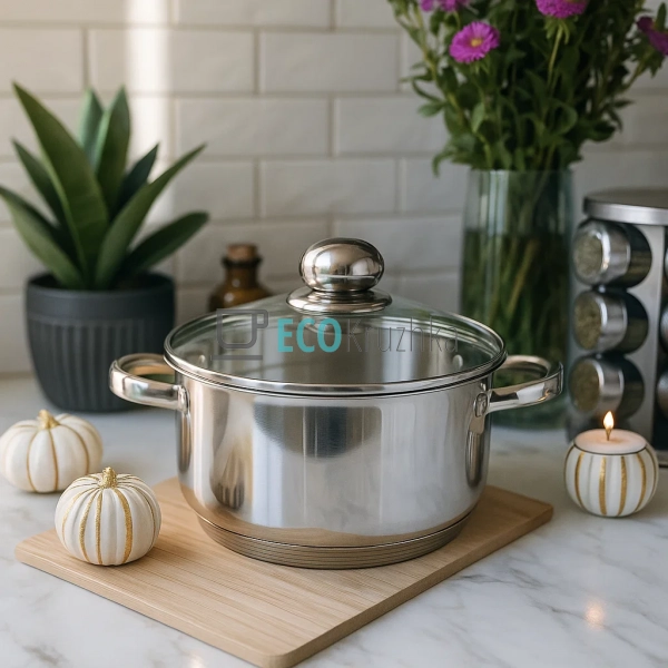 Каструля Edenberg з нержавіючої сталі з кришкою 3,6 л EB ... Каструля Edenberg з нержавіючої сталі з кришкою 3,6 л EB ...