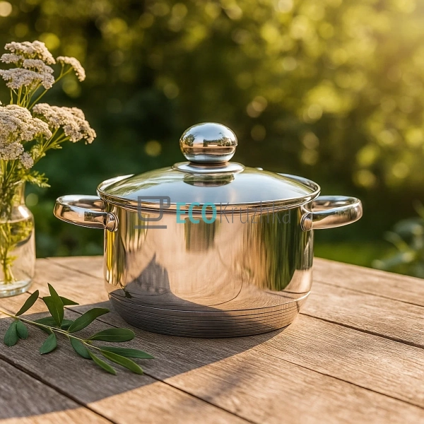 Каструля Edenberg з нержавіючої сталі з кришкою 2.6 л EB ... Каструля Edenberg з нержавіючої сталі з кришкою 2.6 л EB ...