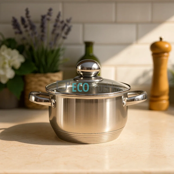 Каструля Edenberg з нержавіючої сталі з кришкою 1.9 л EB ... Каструля Edenberg з нержавіючої сталі з кришкою 1.9 л EB ...