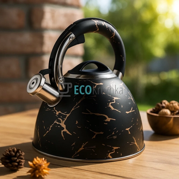 Чайник зі свистком 3 л із нержавіючої сталі – для газови ... Чайник зі свистком 3 л із нержавіючої сталі – для газови ...