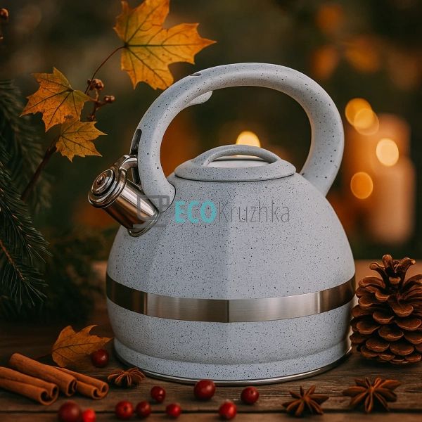 Чайник зі свистком 3 л з нержавіючої сталі для індукційн ... Чайник зі свистком 3 л з нержавіючої сталі для індукційн ...