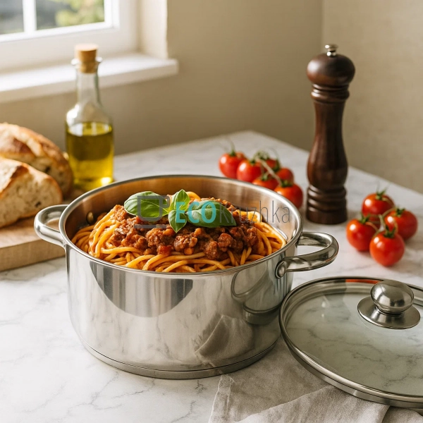 Каструля Edenberg з нержавіючої сталі з кришкою 7.6 л EB ...