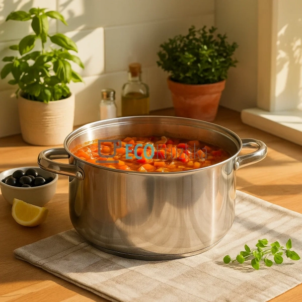 Каструля Edenberg з нержавіючої сталі з кришкою 7.6 л EB ...