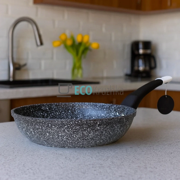 Сковорідка з кришкою та Мраморним покриттям 20 см EB-916 ...