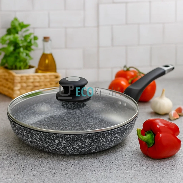 Сковорідка з кришкою та Мраморним покриттям 28 см EB-916 ... Сковорідка з кришкою та Мраморним покриттям 28 см EB-916 ...